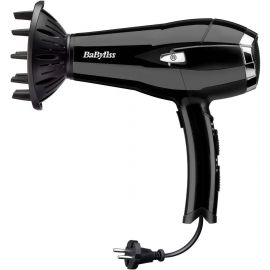 BaByliss Фен, 2000Вт, 3 режими, іоніз-я, хол. обдув, змотка шнура, чорний