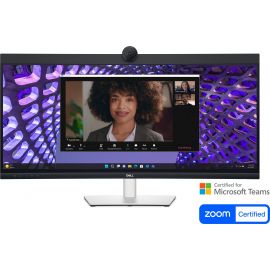 Dell Монітор 34" P3424WEB HDMI, DP, USB-C, RJ-45, MM, IPS, 3440x1440, sRGB 99%, CURVED, HAS, Cam