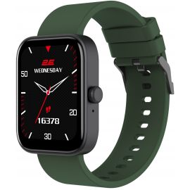2E Смарт-годинник Alpha SQ Music Edition 46мм, 1.78", 368x448, AMOLED, BT 5.2, Чорно-зелений