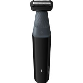 Philips Тример Series 3001, для тіла та інтимних зон, акум., насадок-1, сталь, чорний