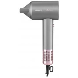 ARDESTO Фен Pink Touch, 1600Вт, 2 швидкості, 3темп.режими, іонізація, дифузор, магнітні насадки, сірий+рожевий