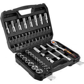 Neo Tools Набір інструментів, Набір торцевих головок, 58шт, 1/2", CrV, кейс