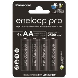 Panasonic Акумулятор Eneloop NI-MH Pro AA 2500 мАг, 4 шт.