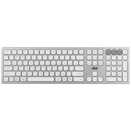 2E Клавіатура ножнична KS270 109key, WL/BT, EN/UK, сріблясто-білий