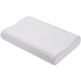 ARDESTO Подушка ортопедична Sleepwell, 60х40х11/9см, хвиля, піна меморі, білий
