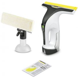Karcher Пилосос віконний WV 4-4 Plus, вода -0.15л, автон. робота до 40хв, вага-0.76кг, дісплей, вібропад, білий