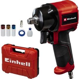Einhell Гайкокрут пневматичний TC-PW 610 Compact, 610Нм, 6.3бар, 142л/хв, М14, 3 головки, кейс, 1.14кг