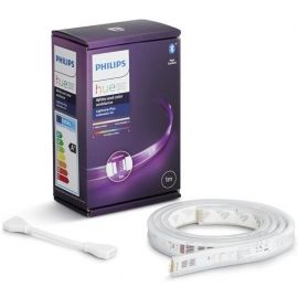 Philips Hue Стрічка світлодіодна розумна Plus, 0.5W(20Вт), 2000K-6500K, RGB, ZigBee, димування, подовжувач, 1м