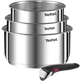 Tefal Набір посуду Ingenio Emotion, змінна ручка, 4предмети, нержавіюча сталь, бакеліт