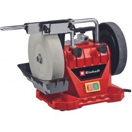 Einhell Точило TC-WG 200, 125Вт, диск вологого заточування 200х32мм, шкіряний диск 180х30мм, 110об/хв, 7.33кг