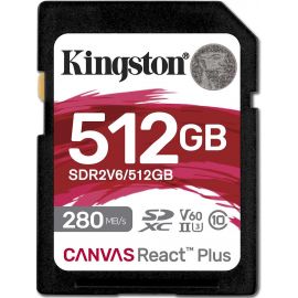 Kingston Карта пам'яті SD 512GB C10 UHS-II U3 R280/W150MB/s