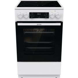 Gorenje Плита електрична склокерамічна, 70л, 50x60см, дисплей, приготування з паром, програматор, білий