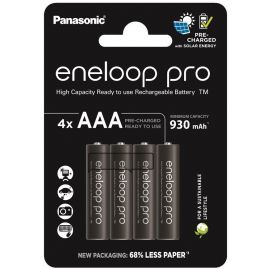 Panasonic Акумулятор Eneloop NI-MH Pro AAA 930 мАч, 4 шт.
