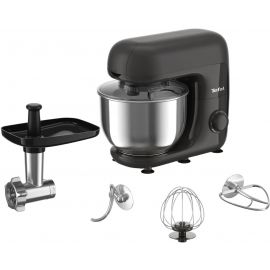 Tefal Кухонна машина Bake Essential 800Вт, чаша-метал, корпус-метал/пластик, насадок-4, чорний
