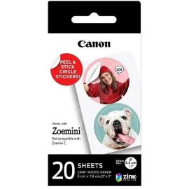 Canon Папір ZINK™ 1.3" у вигляді круглих наліпок, 20 арк.