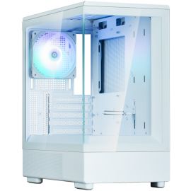 Zalman Корпус P10 без БП, 1xUSB3.0, 1xUSBType-C, 1x120мм ARGB, VGA 384мм, LCS ready, TG Side Panel, mATX, білий