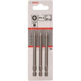 Bosch Біти Extra-Hart PH2, 89мм, 3шт