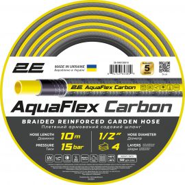 2E Шланг садовий AquaFlex Carbon 1/2" 10м 4 шари 20бар -10…+60°C