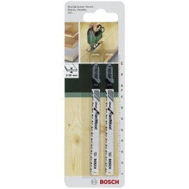 Bosch Полотно пиляльне для електролобзика BiM по дереву, T 101 BF, 2.7х100мм, 2шт