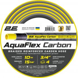 2E Шланг садовий AquaFlex Carbon 3/4" 10м 4 шари 20бар -10…+60°C