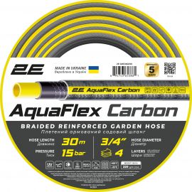 2E Шланг садовий AquaFlex Carbon 3/4" 30м 4 шари 20бар -10…+60°C