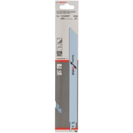 Bosch Полотно пиляльне для шабельної пилки по металу, S 1122 EF, 18TPI, 2шт