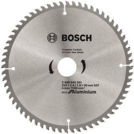 Bosch Диск пиляльний Eco for Aluminium 210x2.4x30-64T