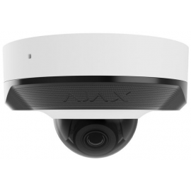 Ajax IP-Камера дротова DomeCam Mini, 5мп, 2.8мм, Poe, True WDR, IP 65, ІЧ 30м, аудіо, кут огляду 100° до 110°, міні купольна, біла
