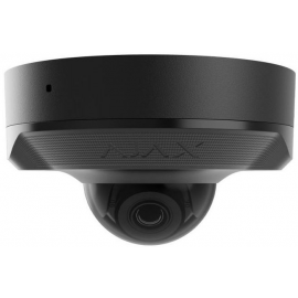 Ajax IP-Камера дротова DomeCam Mini, 5мп, 4мм, Poe, True WDR, IP 65, ІЧ 30м, аудіо, кут огляду 75°до 85°, міні купольна, чорна