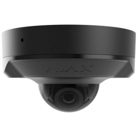 Ajax IP-Камера дротова DomeCam Mini, 8мп, 4мм, Poe, True WDR, IP 65, ІЧ 30м, аудіо, кут огляду 75°до 85°, міні купольна, чорна