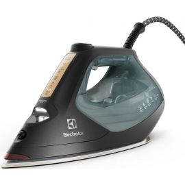 Electrolux Праска, 2600Вт, 370мл, паровий удар 240гр, алюмінієва підошва, електр. керування, зелено-чорний