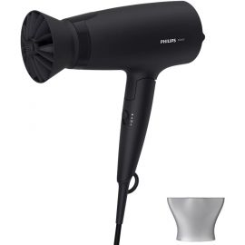 Philips Фен 3000 Series дорожній, 1600Вт, 3 режими, дифузор, хол. обдув, чорний