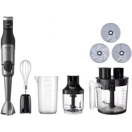 Philips Блендер заглибний Series 5000, 1200Вт, 5в1, чопер, терки, чорний