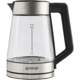 Gorenje Електрочайник 1.7л, 2,200 Вт, скло, нерж