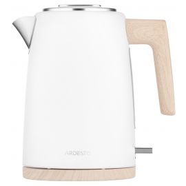 ARDESTO Електрочайник EKL-F420WWD, 1.7л, метал, мат, Strix, білий