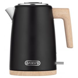 ARDESTO Електрочайник EKL-F420WWD, 1.7л, метал, мат, Strix, чорний