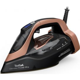 Tefal Праска Ultimate Power Pro, 3200Вт, 350мл, паровий удар -300гр, постійна пара - 85гр, керам. підошва, чорно-золотий