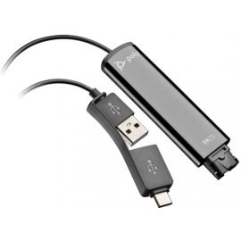 Poly Перехідник DA75 USB > QD для гарнітур EncorePro, USB-A, USB-C, чорний