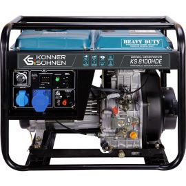 Könner & Söhnen Генератор дизельний KS 8100HDE (EURO V), 230В, 6.5кВт, електростартер, 117кг