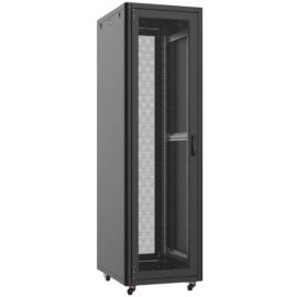 MIRSAN Шафа 19", 26U, GTN, перфоровані двері, 600x1000 мм, максимально 1000 кг, чорна