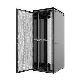 MIRSAN Шафа 19", 42U, GTV, перфорація 63%, 600x1000 мм, максимально 2000 кг, чорна