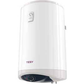 Tesy Водонагрівач електр. Modeco Ceramic S круглий із теплообмінником GCV6S 804724D C21 TS2RCP, 80л, 2,4кВт, сухий тен, мех. кер-ння, B, білий