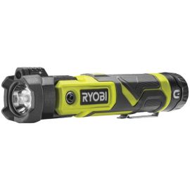 Ryobi Ліхтар ручний акумуляторний USB Lithium RLP4-120G, 4В, 2А·год, 640лм, 3 функції освітлення, поворотна головка, магніт, 0.18кг