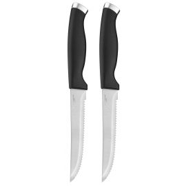 ARDESTO Набір ножів для стейка Gemini Gourmet, 2 предмети, нержавіюча сталь, пластик, чорний
