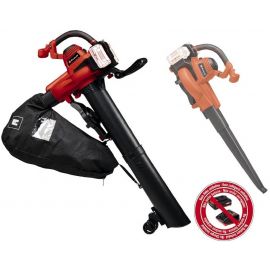 Einhell Повітродув-пилосос садовий акумуляторний GE-LB 36/230 Li E - Solo 36В PXC 230км/год 700куб/год 45л 3.1кг без АКБ і ЗП