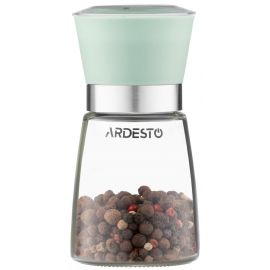 ARDESTO Млинок для солі та перцю Gemini, 180мл, скло, пластик, прозорий, зелений