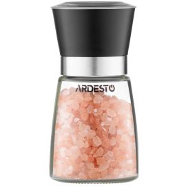 ARDESTO Млинок для солі та перцю Gemini, 180мл, скло, пластик, прозорий, чорний