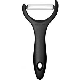 Fiskars Овочечистка горизонтальна Essential, 14.3см, нержавіюча сталь, пластик, чорний