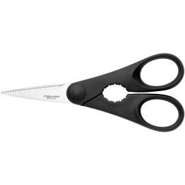 Fiskars Ножиці кухонні Essential, з відкривачкою для пляшок, 20см, нержавіюча сталь, пластик, чорний