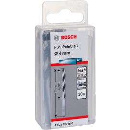 Bosch Свердло по металу HSS-PointTeQ, 4х43х75мм, 10шт